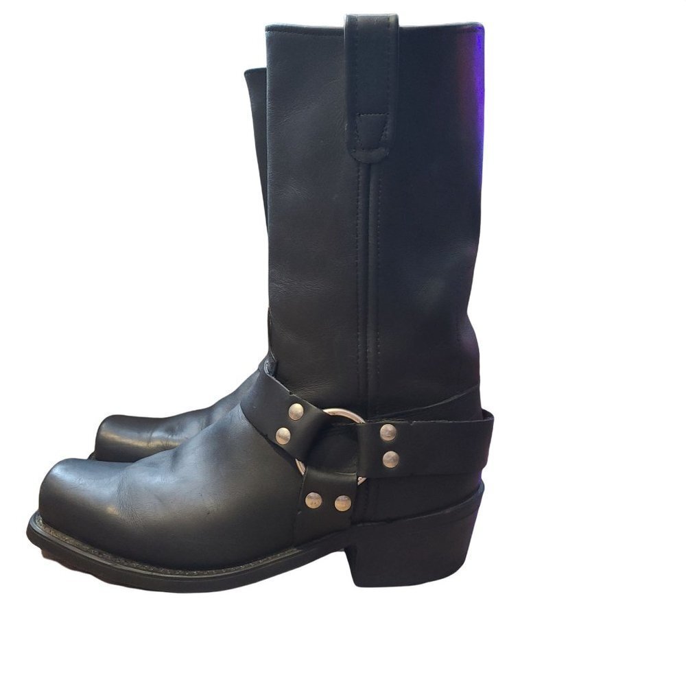 Sheplers Maxitred Black Leather boots Mens size 8.5